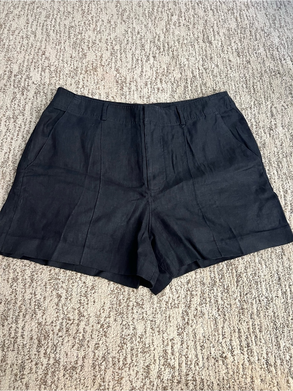 Madewell Black Women's Linen Blend Shorts NWT